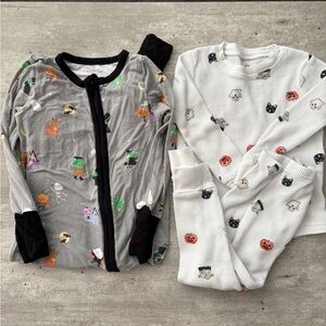 Angel Dear Kids Pajama Sets - Gray and White lot of 2